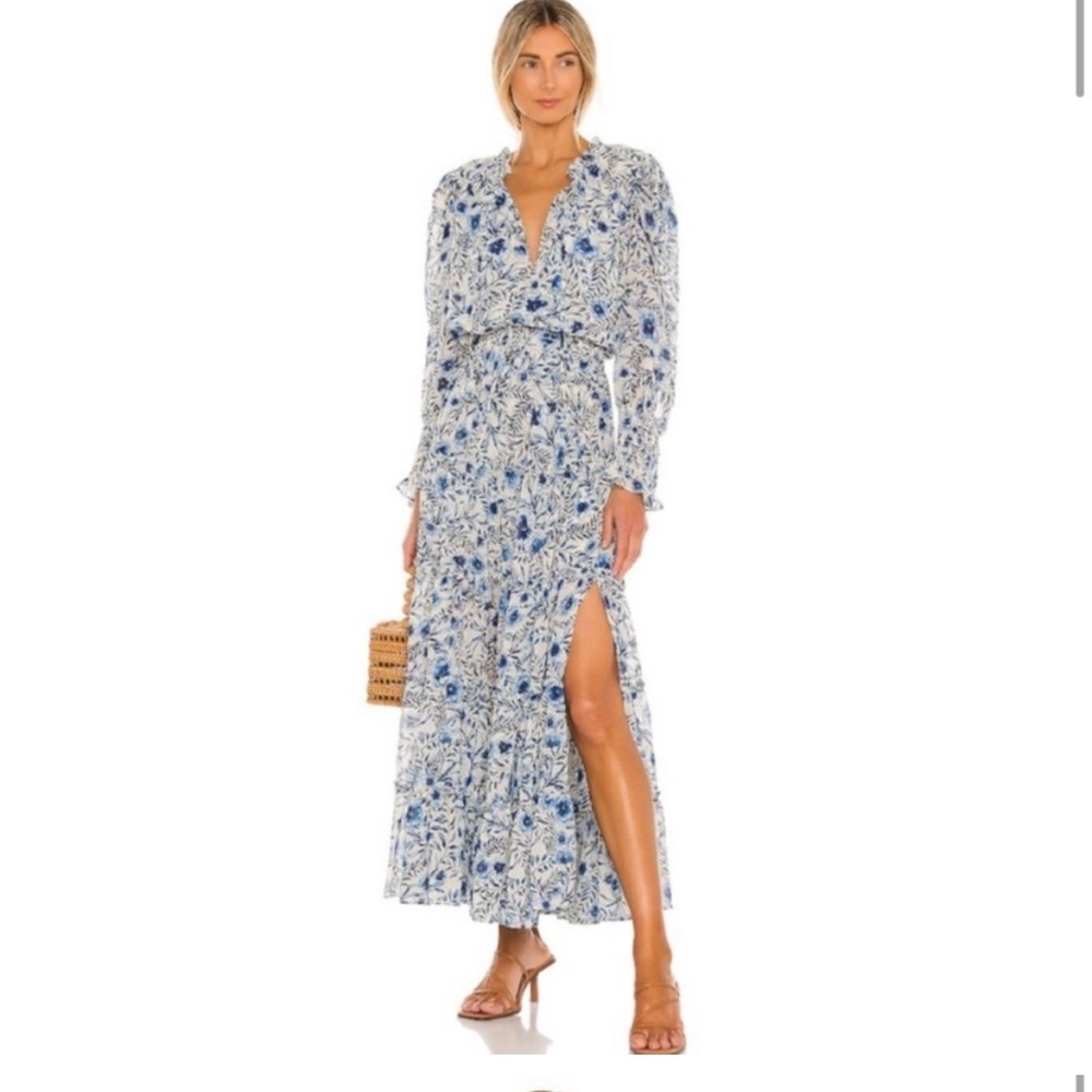 Misa Los Angeles Vida Dress Indigo Blue Size 8